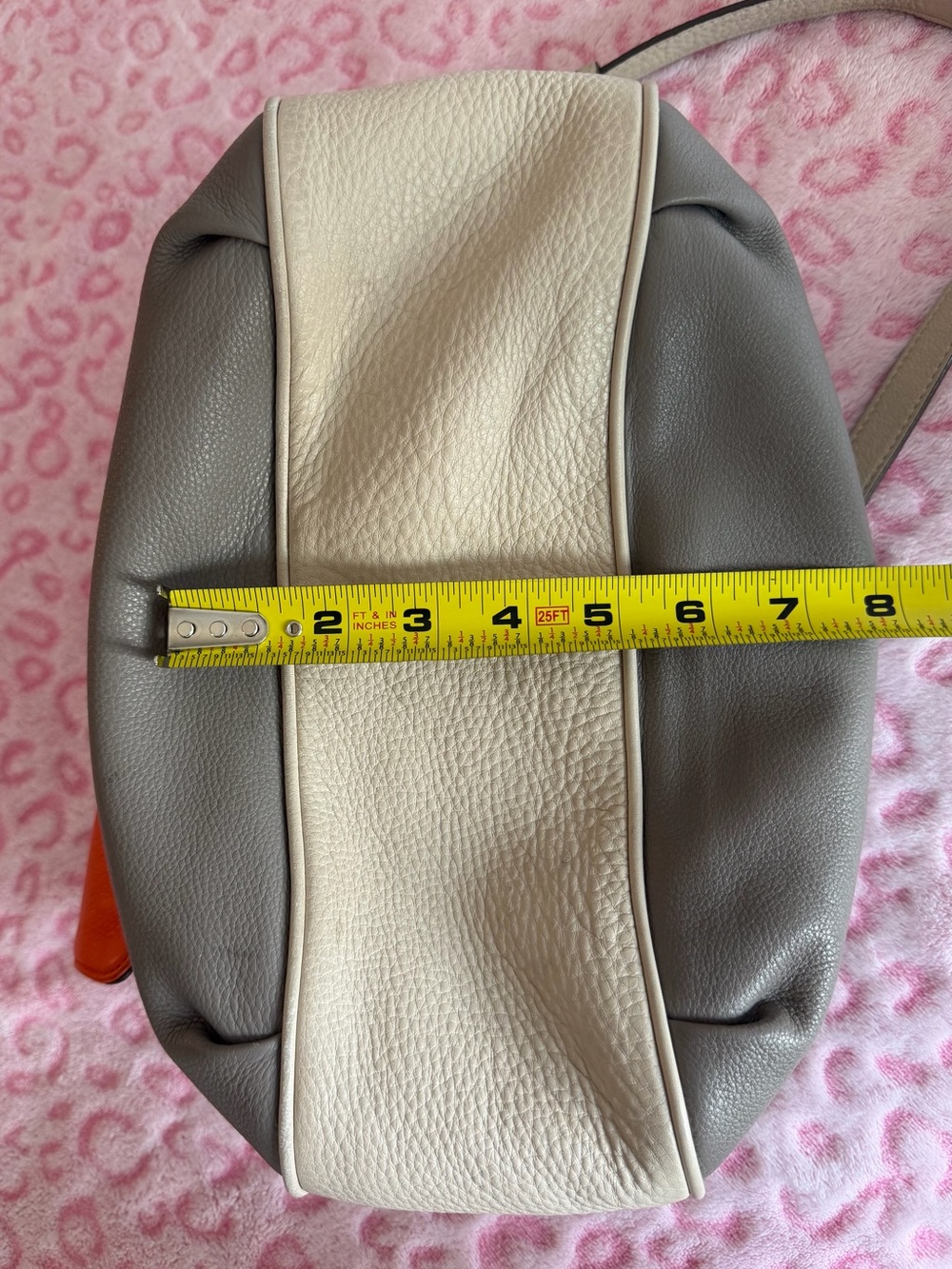 Marc Jacobs Handbag Leather Multicolor 
Gray/Orange/Cream Women’s - Picture 12 of 13
